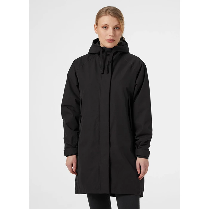 Vestes Parkas Helly Hansen W Mono Materiel Insulated Rain Femme Noir | 0645-WOGSD