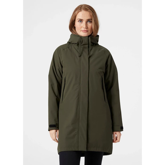 Vestes Parkas Helly Hansen W Mono Materiel Insulated Rain Femme Grise | 8745-IDQWL