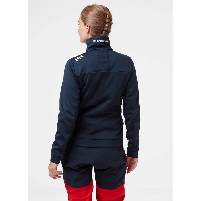 Vestes Polaires Helly Hansen W Crew Femme Bleu Marine | 8645-HPFET